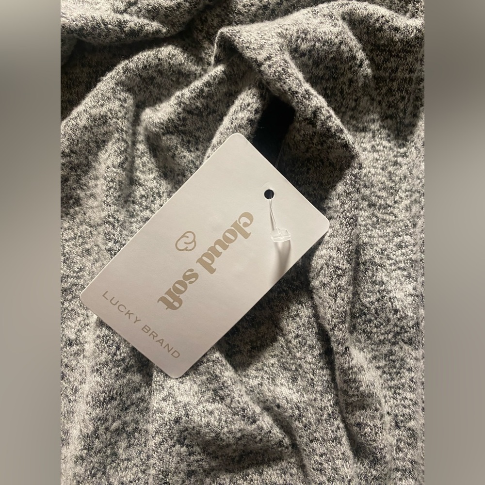 NWT! LUCKY BRAND Women's Cloud Jersey Ribbed Long Cardigan SIZE SMALL - Picture 5 of 10